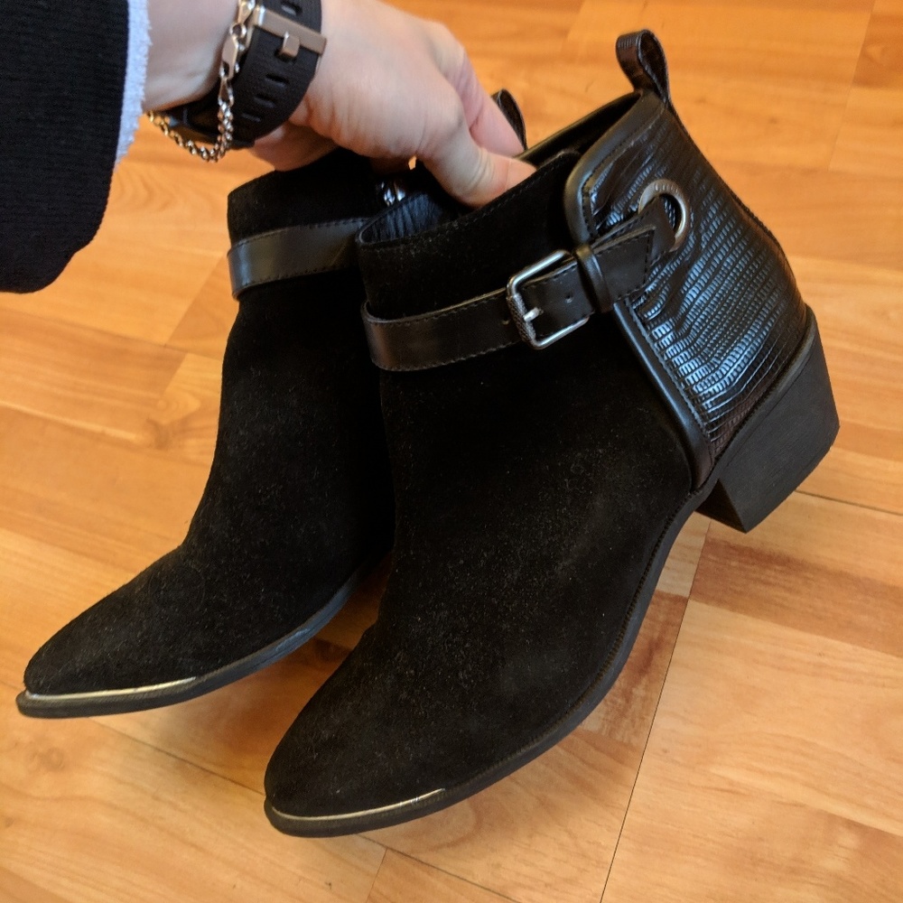 Circus by Sam Edelman black suede ankle bootie
